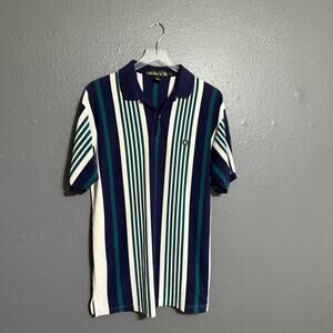 Knights of Round Table Vintage Stripped Polo Size XL